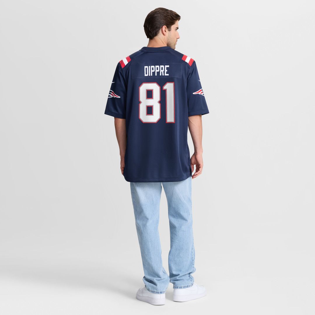 CJ Dippre New England Patriots Team Game Jersey - Navy