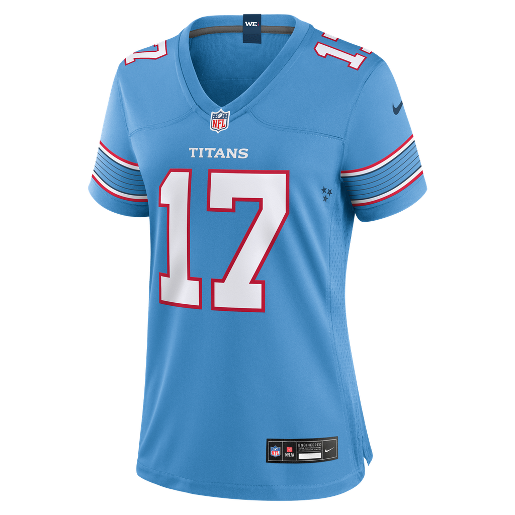 Chimere Dike Tennessee Titans Women's Team Game Jersey - Light Blue