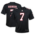 Bijan Robinson Atlanta Falcons Youth Game Jersey - Black