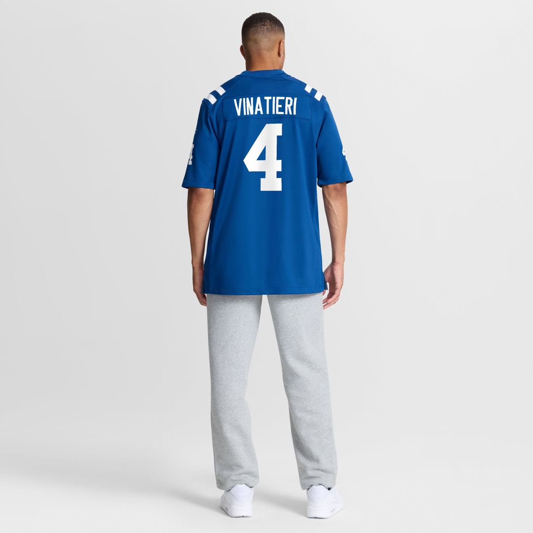 Adam Vinatieri Indianapolis Colts Team Retired Game Jersey - Royal