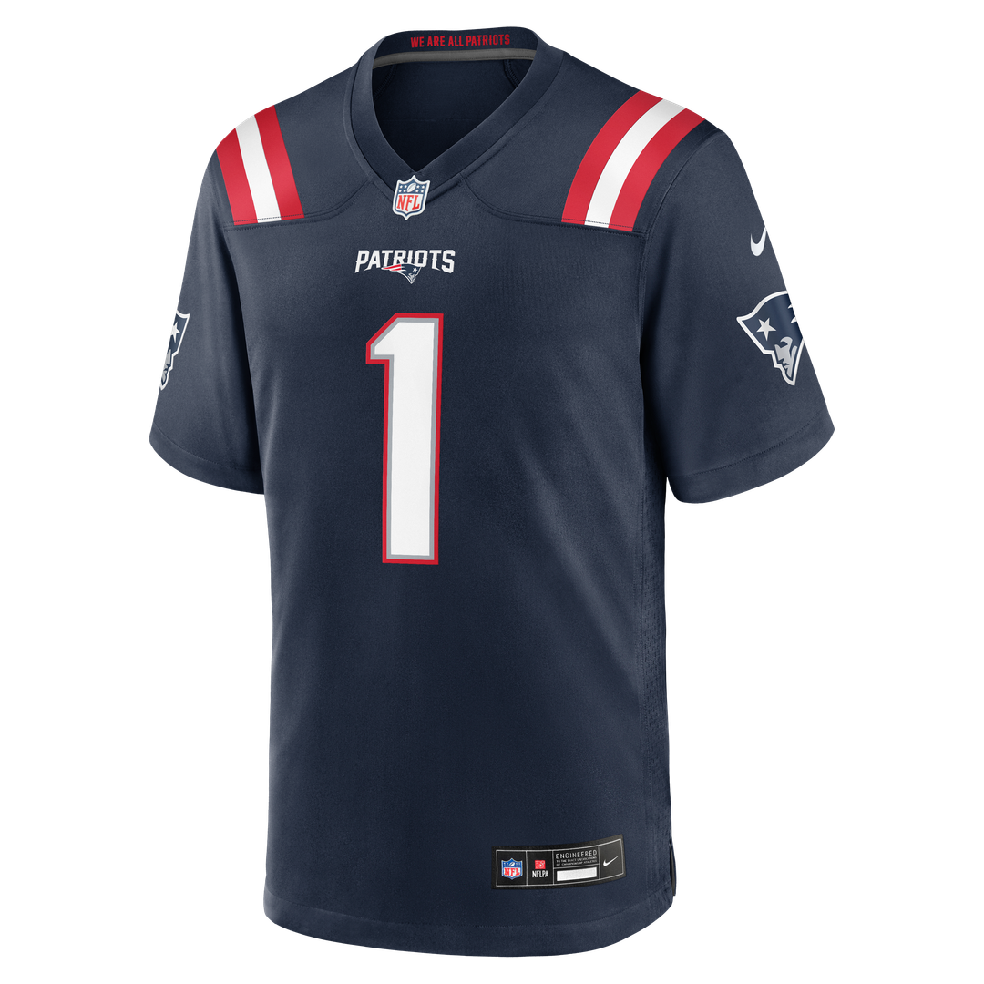 A.J. Brown New England Patriots Youth Team Game Jersey - Navy
