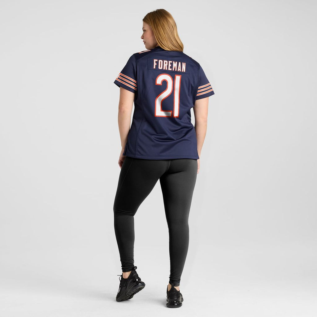 D'Onta Foreman Chicago Bears Women's Game Jersey - Navy