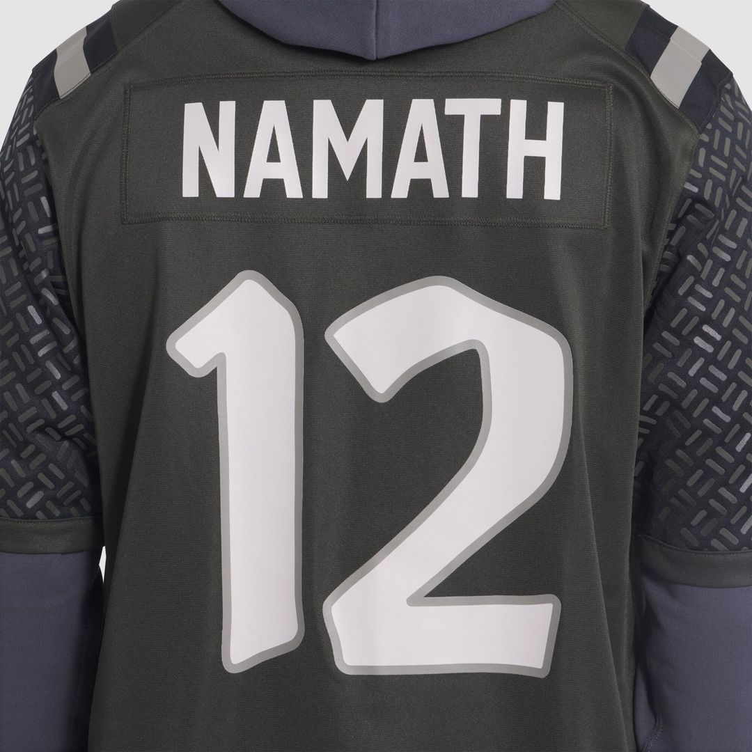 Joe Namath New York Jets Rivalries Collection Retired Player Game Jersey - Green