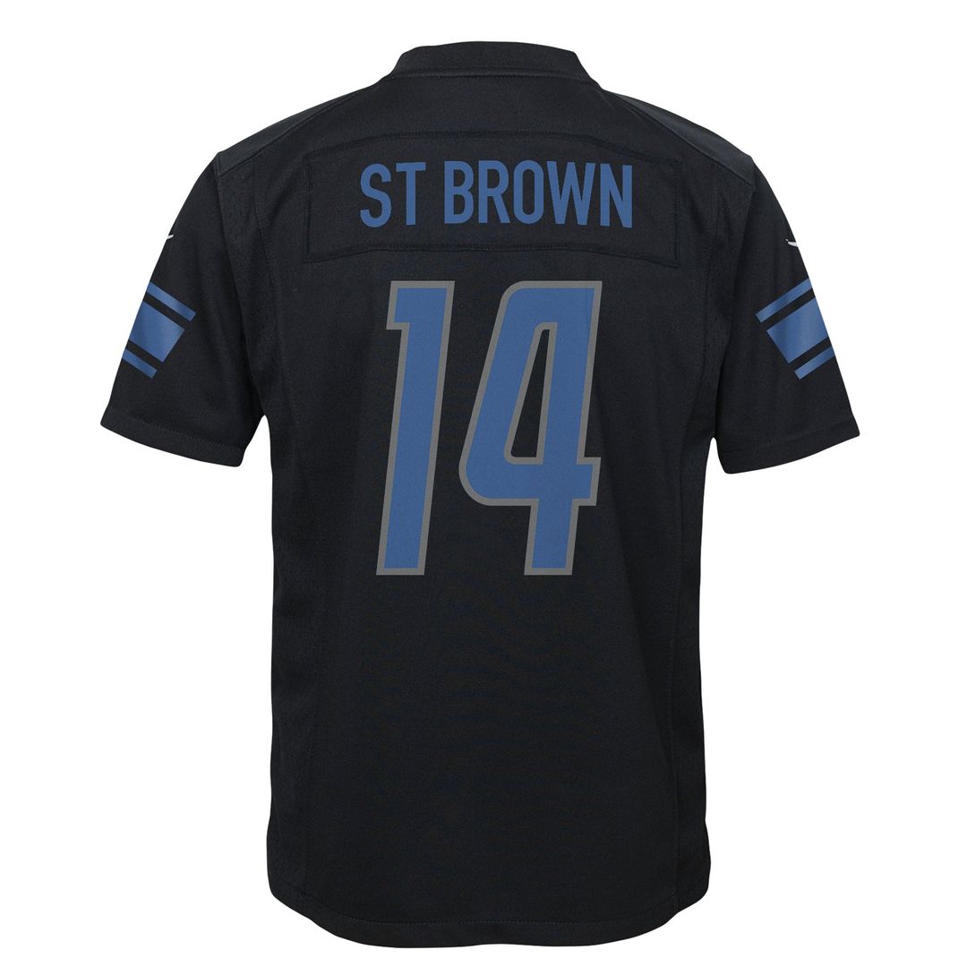 Amon - Ra St. Brown Detroit Lions Youth Game Jersey - Black