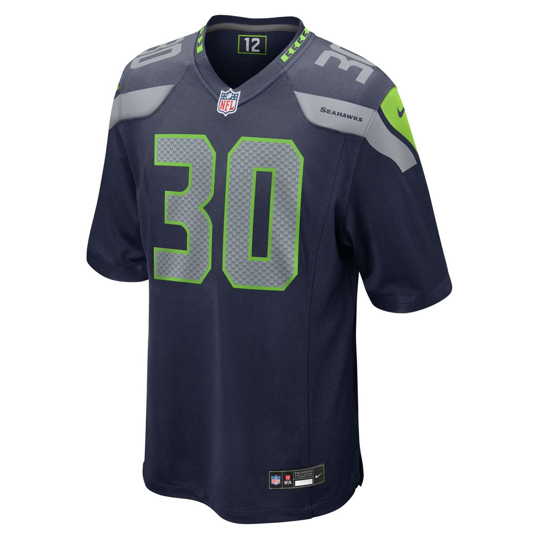 Cam Akers Seattle Seahawks Team Game Jersey - College Navy