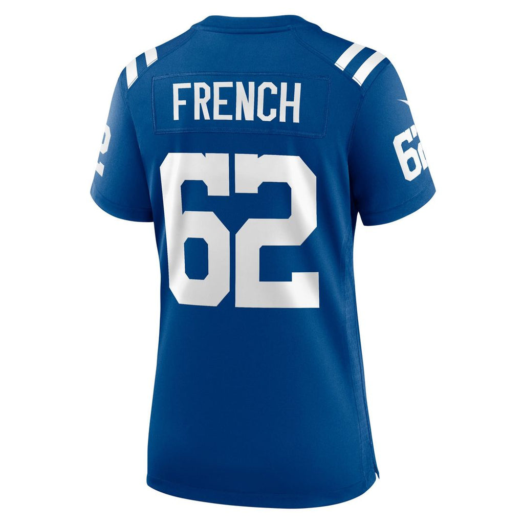 Wesley French Indianapolis Colts Women's Game Player Jersey - Royal