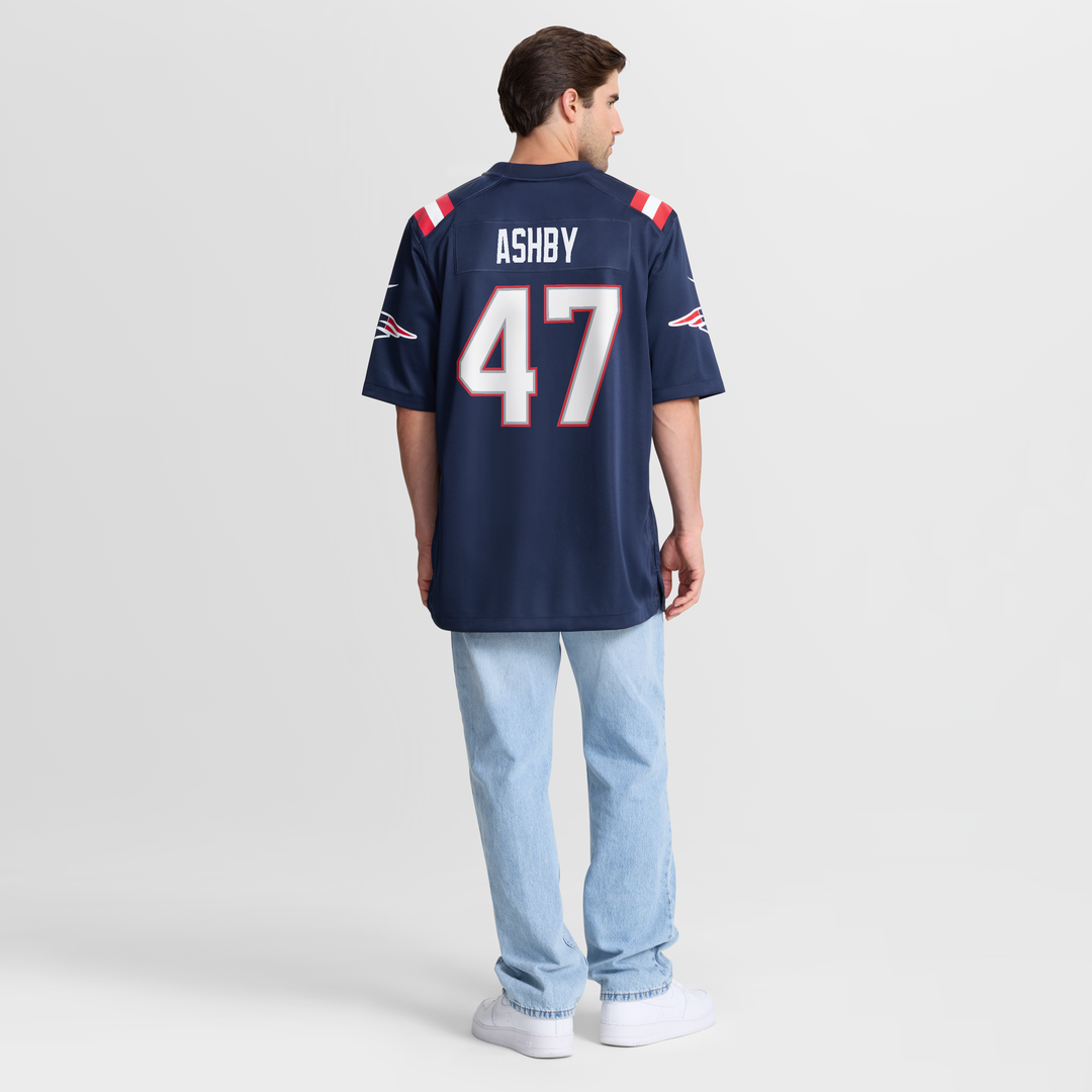 Julian Ashby New England Patriots Team Game Jersey - Navy
