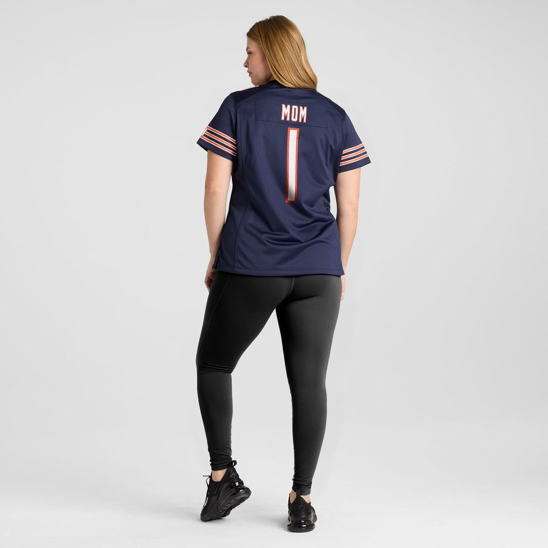 Number 1 Mom Chicago Bears Women's Game Jersey - Navy