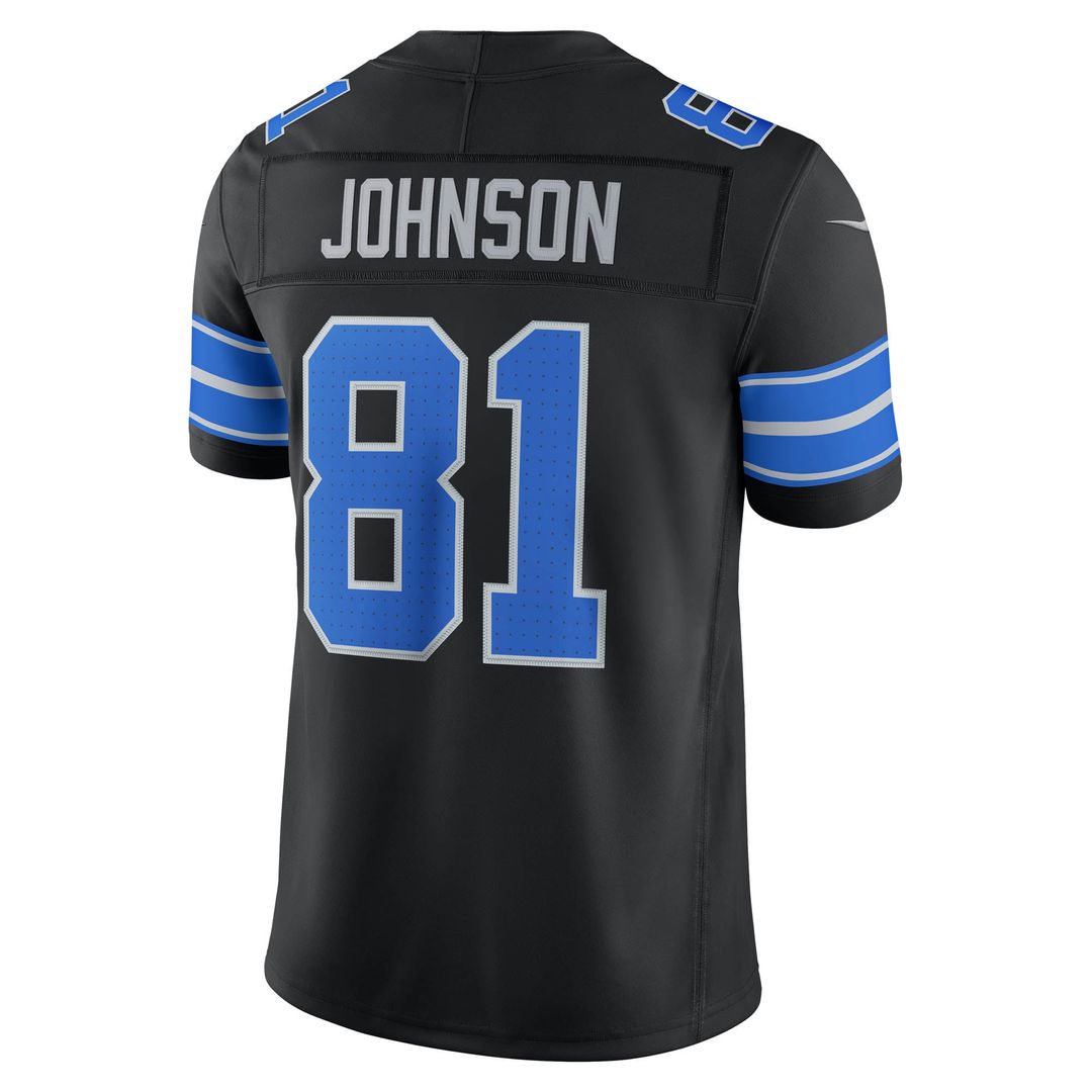 Calvin Johnson Detroit Lions Alternate Vapor F.U.S.E. Stitched Retired Limited Jersey - Black