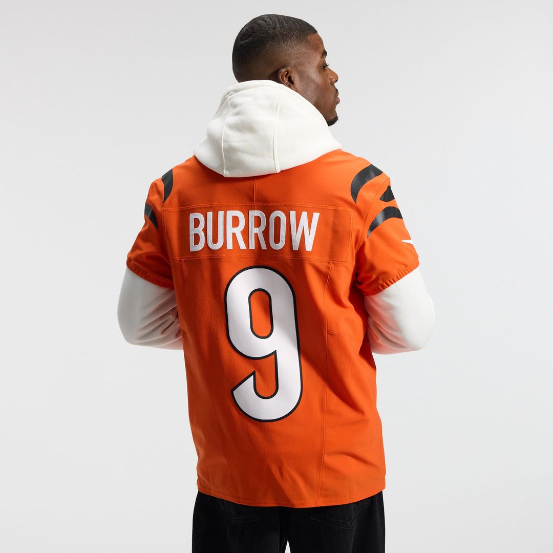 Joe Burrow Cincinnati Bengals Team Vapor F.U.S.E. Elite Jersey - Orange