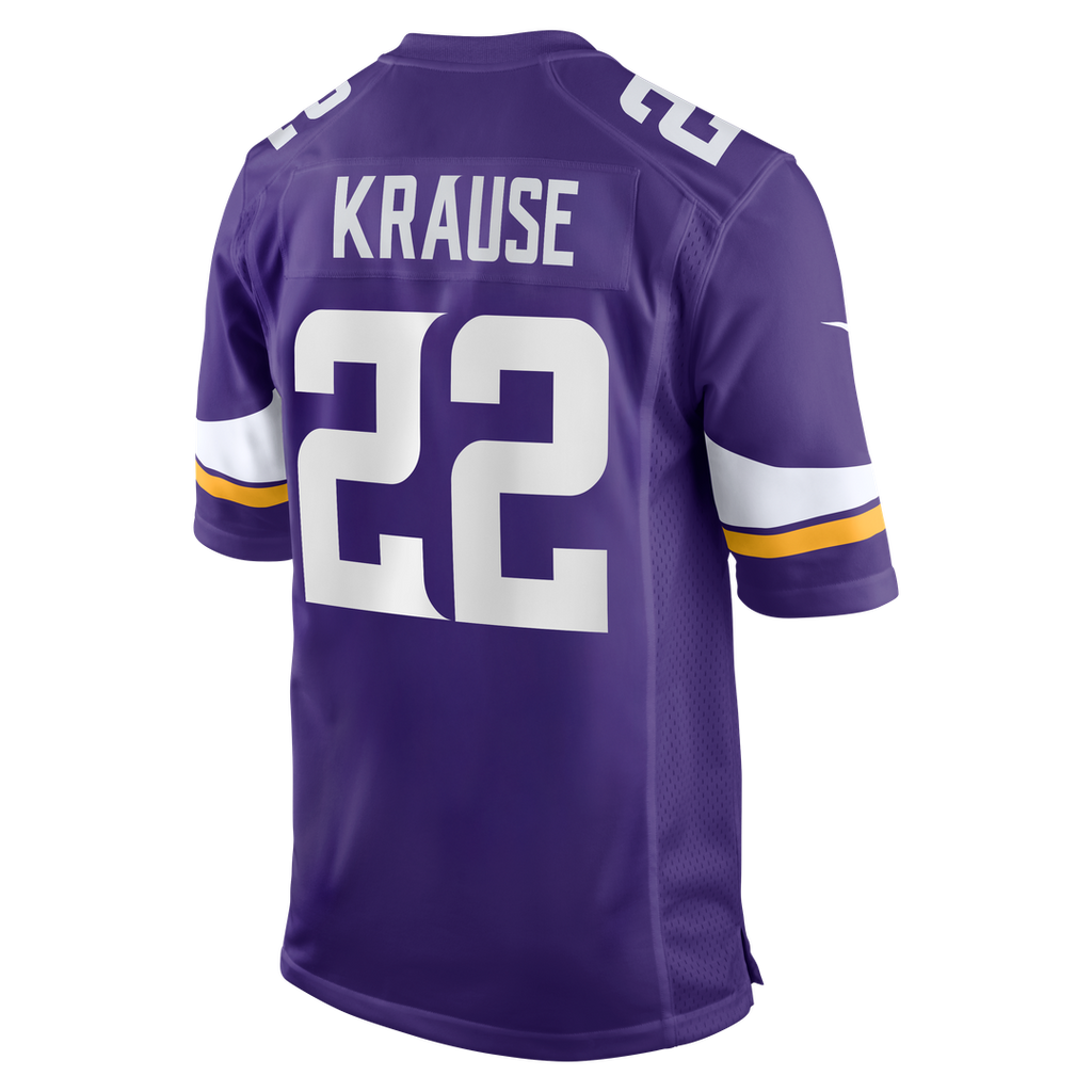 Paul Krause Minnesota Vikings Game Retired Player Jersey - Purple