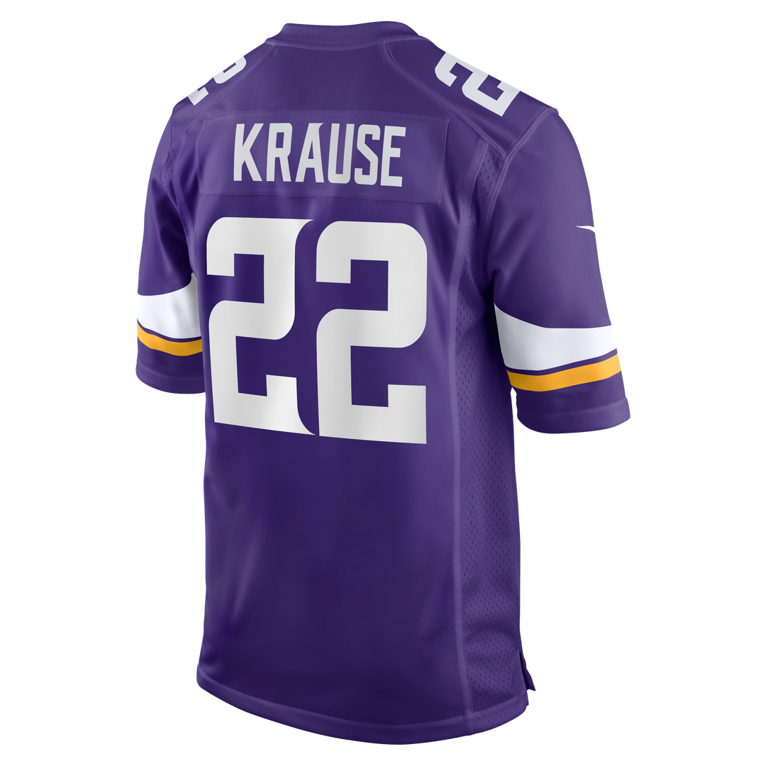 Paul Krause Minnesota Vikings Game Retired Player Jersey - Purple