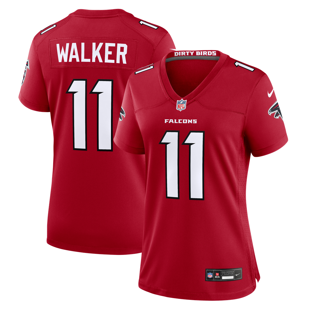 Jalon Walker Atlanta Falcons Women's Game Jersey - Red
