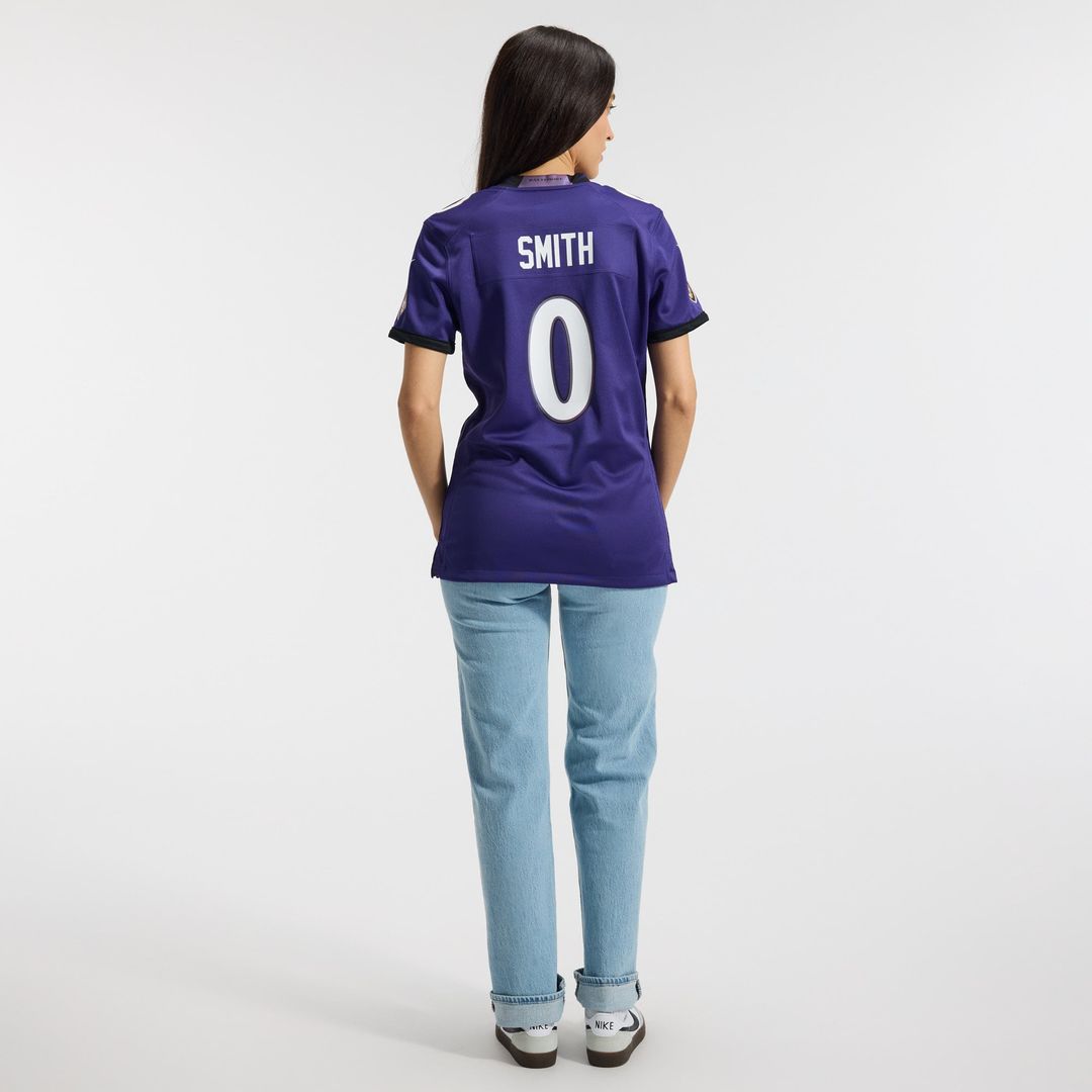 Roquan Smith Baltimore Ravens Women's Team Game Jersey - Purple