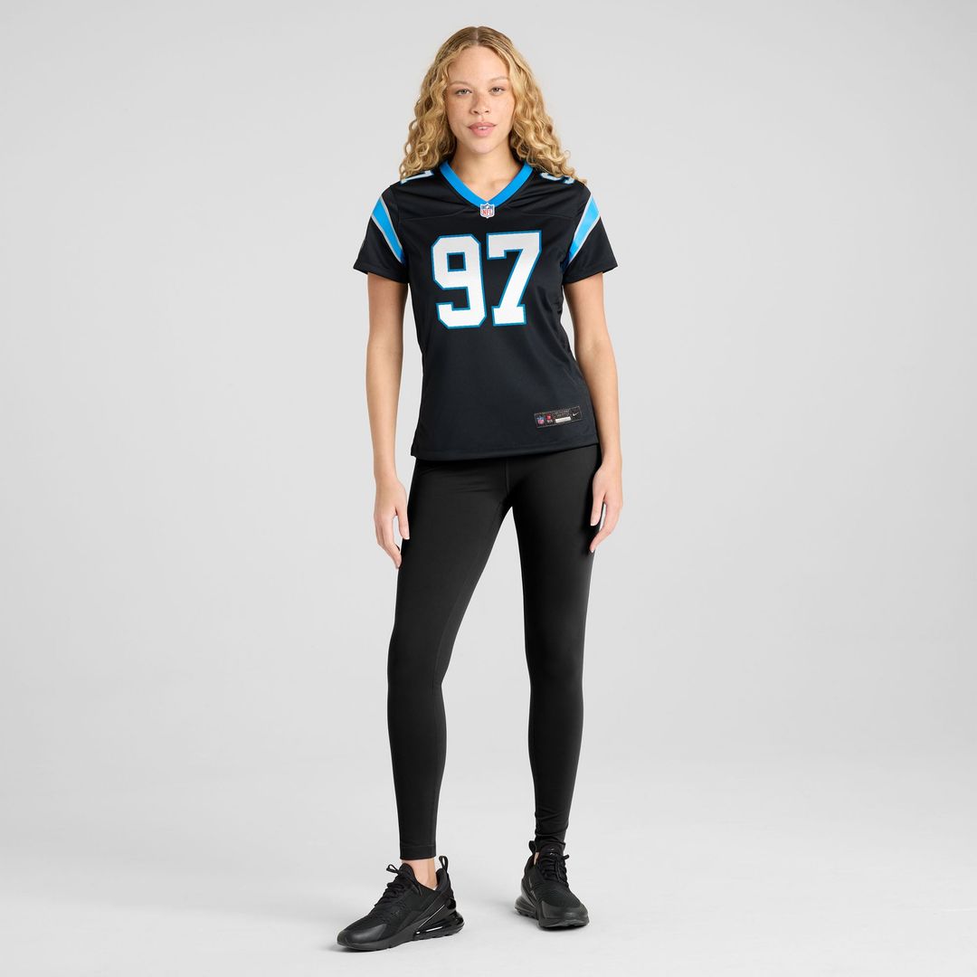 Bobby Brown III Carolina Panthers Women's Team Game Jersey - Black