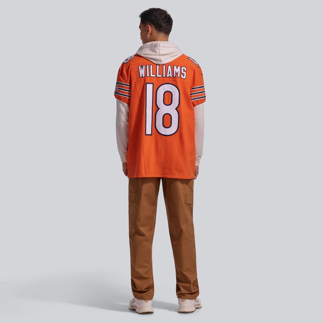 Caleb Williams Chicago Bears Alternate Vapor F.U.S.E. Elite Jersey - Orange