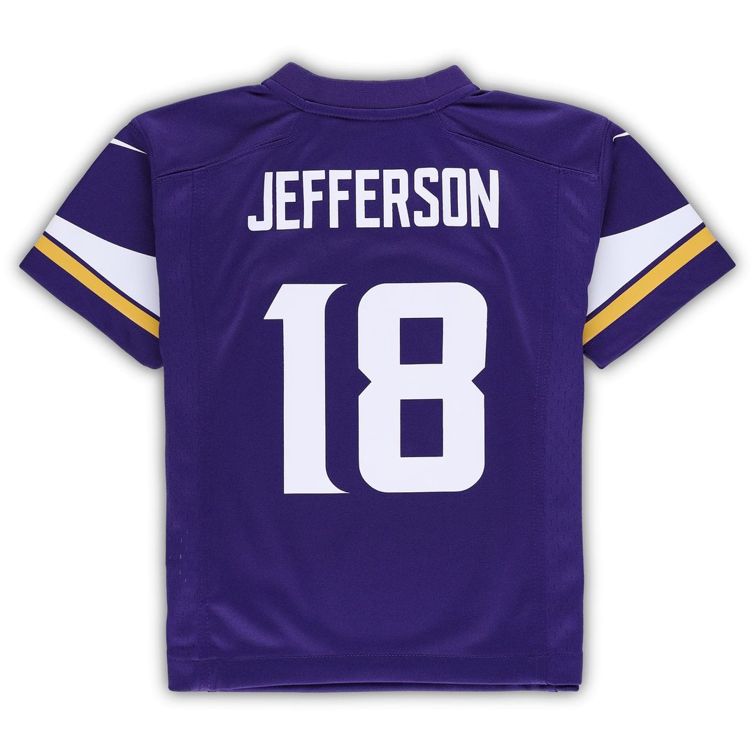Justin Jefferson Minnesota Vikings Preschool Game Jersey - Purple