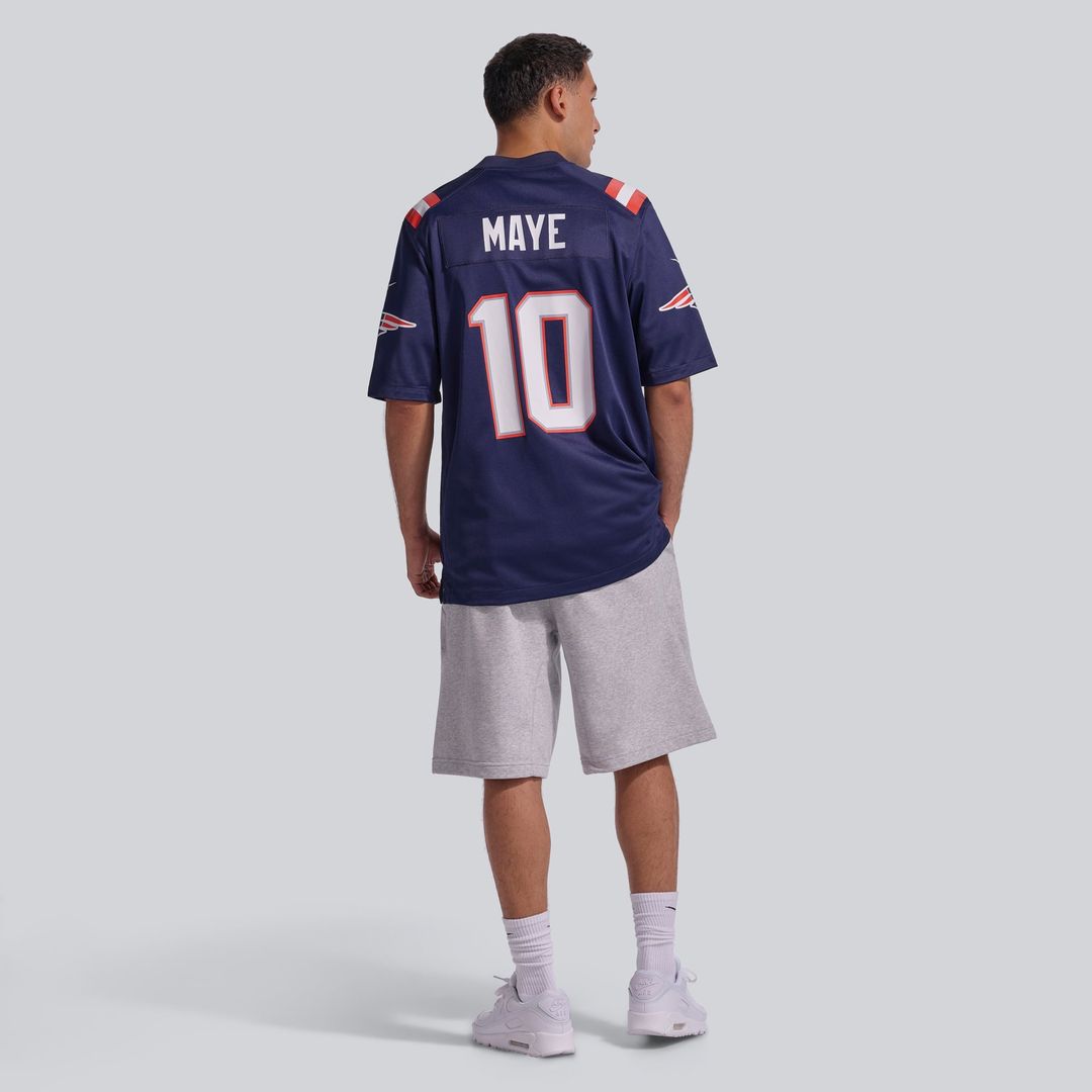 Drake Maye New England Patriots Player Game Jersey - White