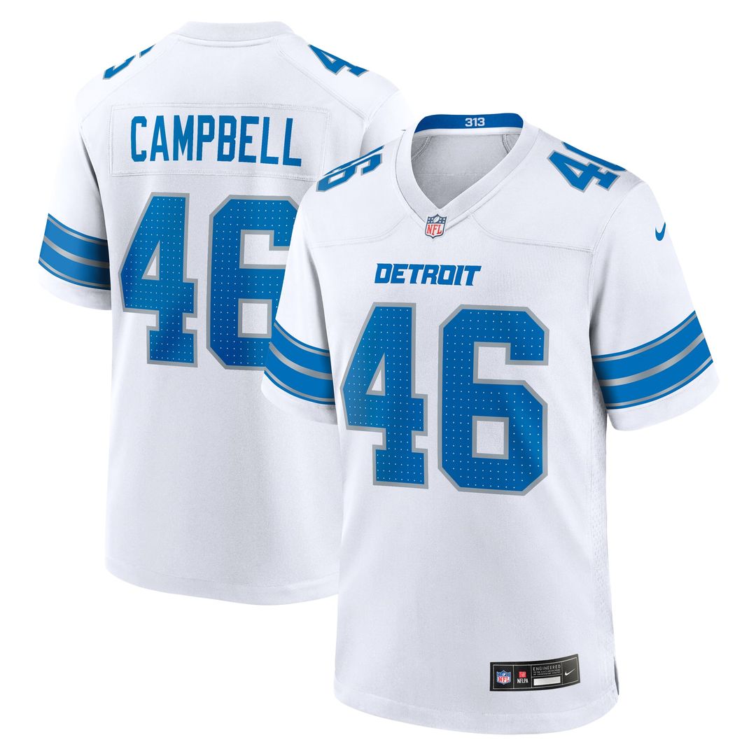 Jack Campbell Detroit Lions 2nd Alternate Game Jersey - Black