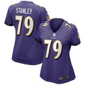 Ronnie Stanley Baltimore Ravens Women's Game Jersey - Purple
