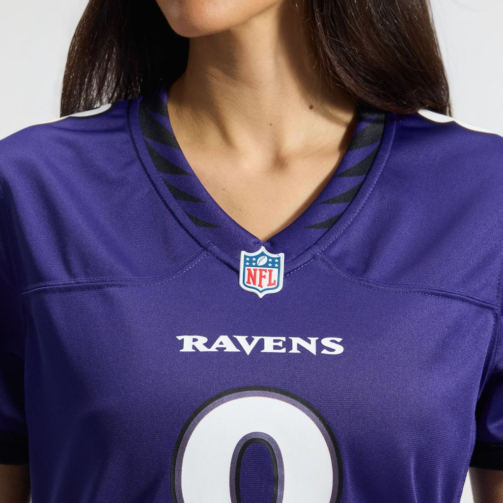 Lamar Jackson Baltimore Ravens Women's Team Game Jersey - Purple