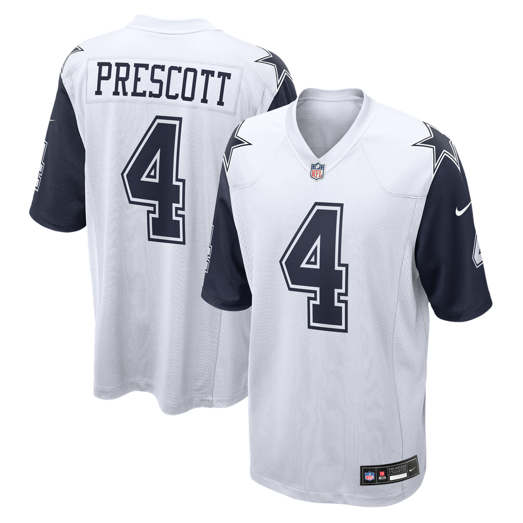 Dak Prescott Dallas Cowboys Alternate Game Team Jersey - White