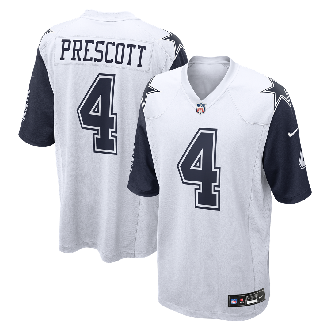 Dak Prescott Dallas Cowboys Alternate Game Team Jersey - White
