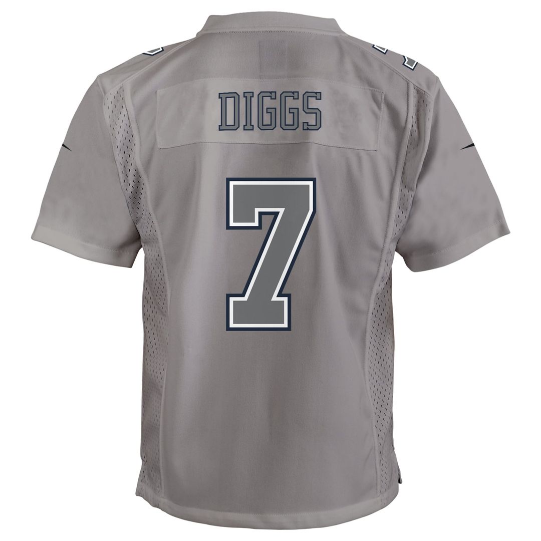 Trevon Diggs Dallas Cowboys Youth Atmosphere Game Jersey - Gray