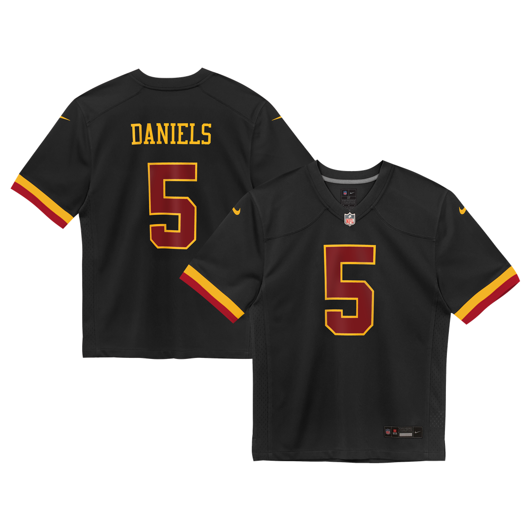 Jayden Daniels Washington Commanders Preschool Alternate Game Jersey - Black
