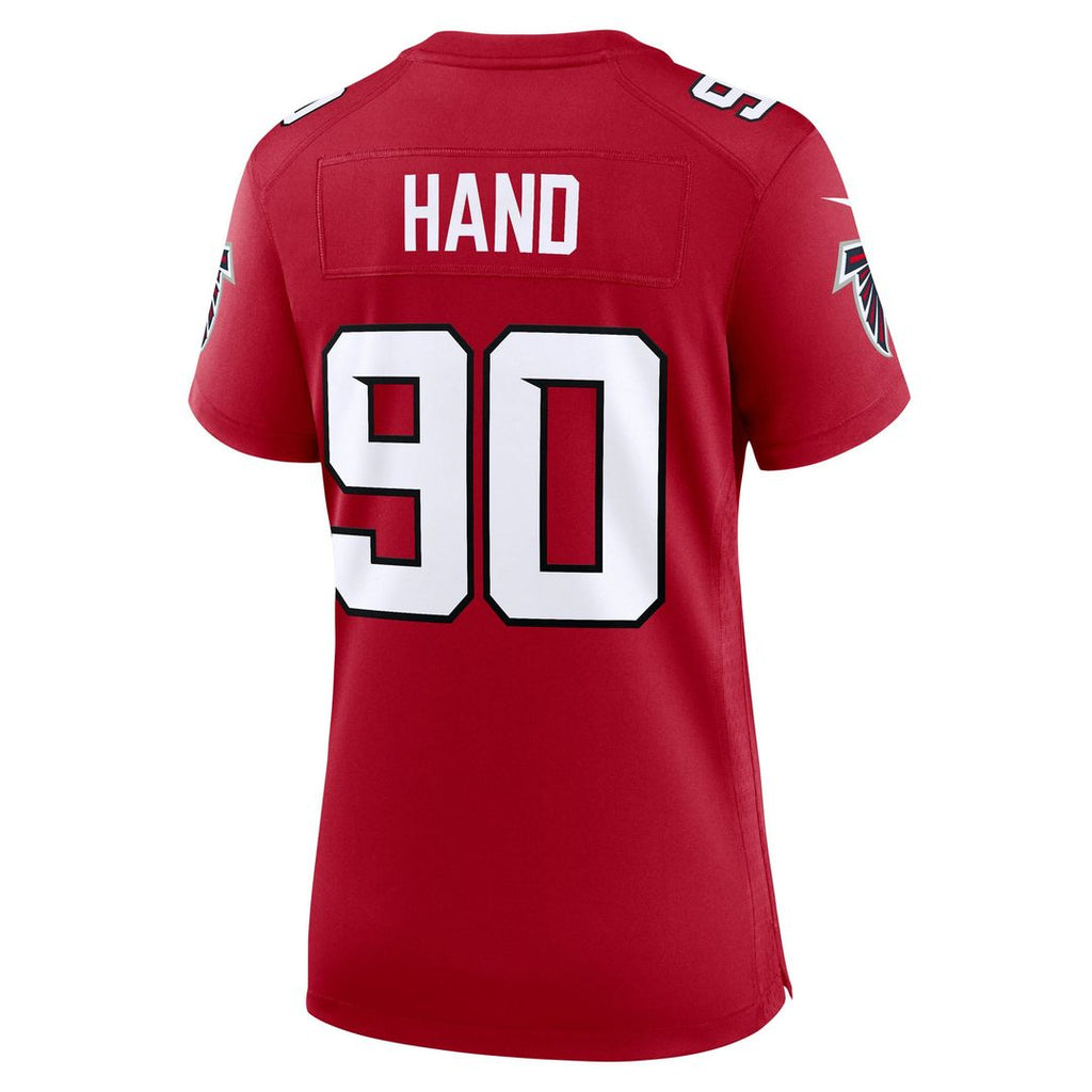 Da'Shawn Hand Atlanta Falcons Women's Team Game Jersey - Red
