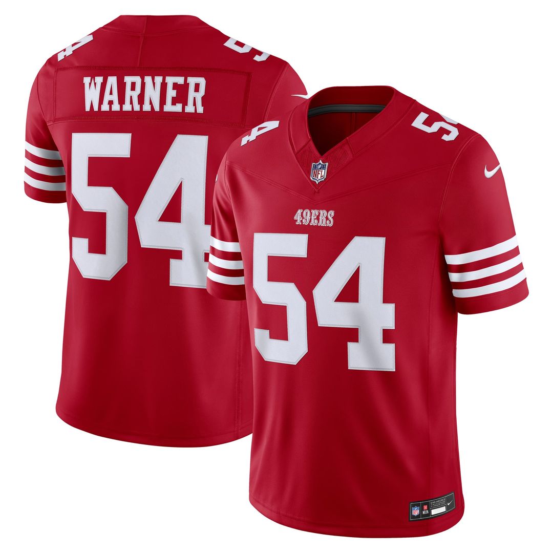 Fred Warner San Francisco 49ers Team Vapor F.U.S.E. Stitched Limited Jersey - Scarlet