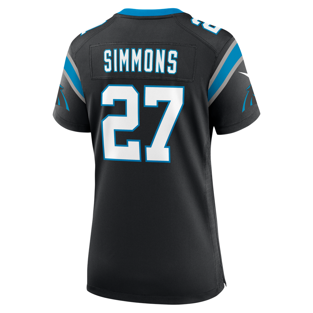 Isaiah Simmons Carolina Panthers Women's Team Game Jersey - Black