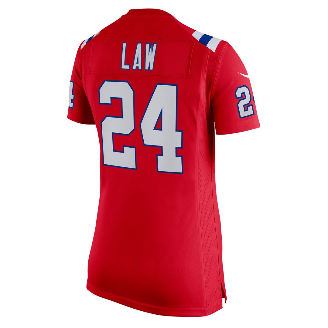 Ty Law New England Patriots Women's Game Retired Player Jersey - Navy