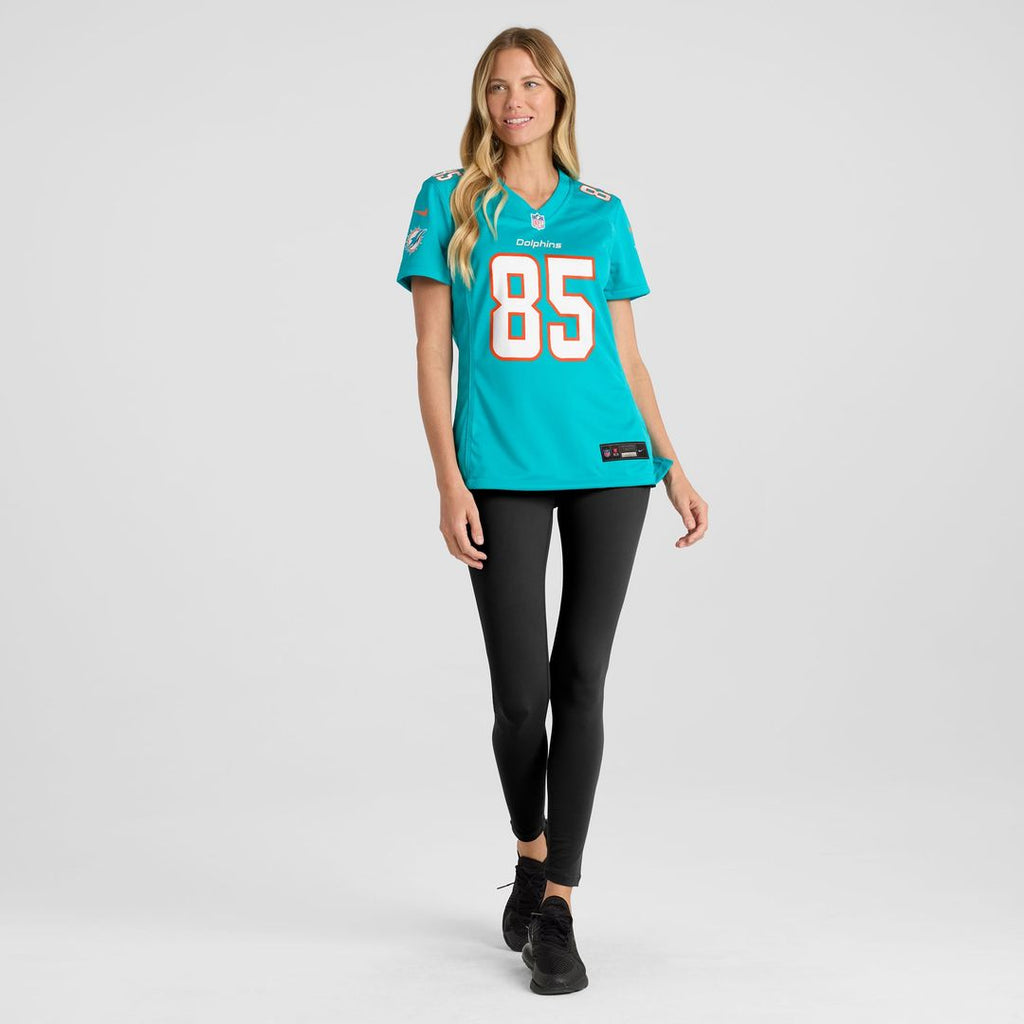 Mark Duper Miami Dolphins Women's Game Retired Player Jersey - Aqua