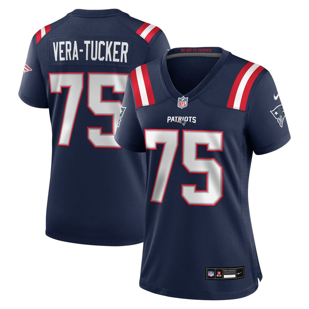 Alijah Vera - Tucker New England Patriots Women's Team Game Jersey - Navy