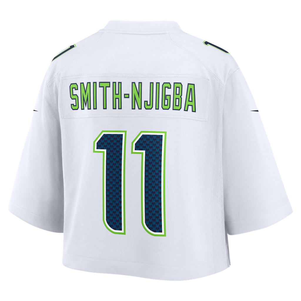 Jaxon Smith - Njigba Seattle Seahawks Women's Cropped Fashion Game Jersey - White