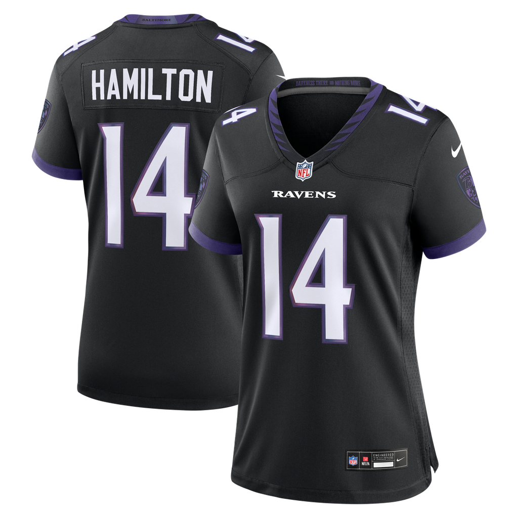 Kyle Hamilton Baltimore Ravens Women's Alternate Game Jersey - Black