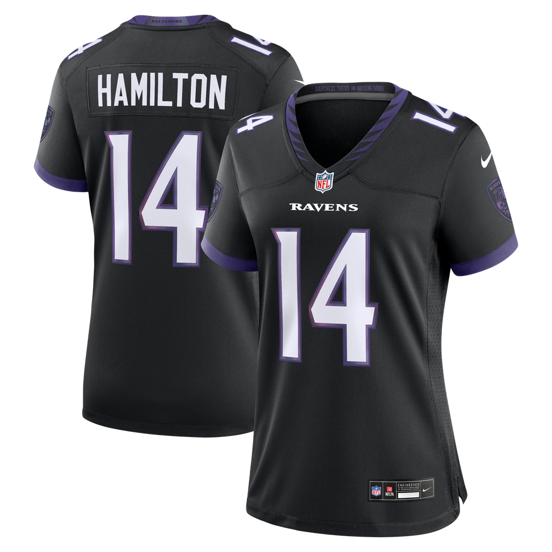 Kyle Hamilton Baltimore Ravens Women's Alternate Game Jersey - Black