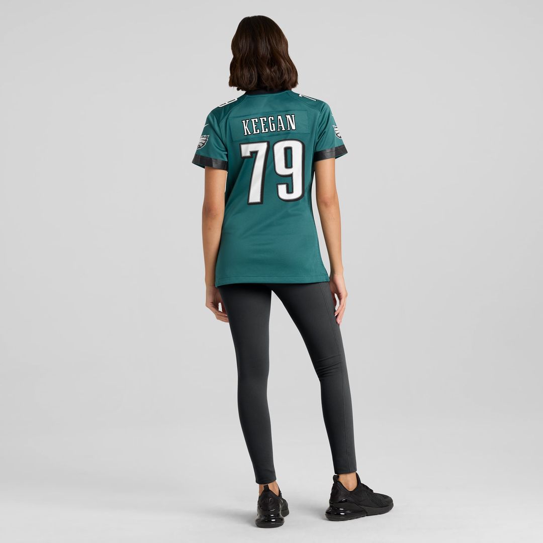 Trevor Keegan Philadelphia Eagles Women's Team Game Jersey - Midnight Green