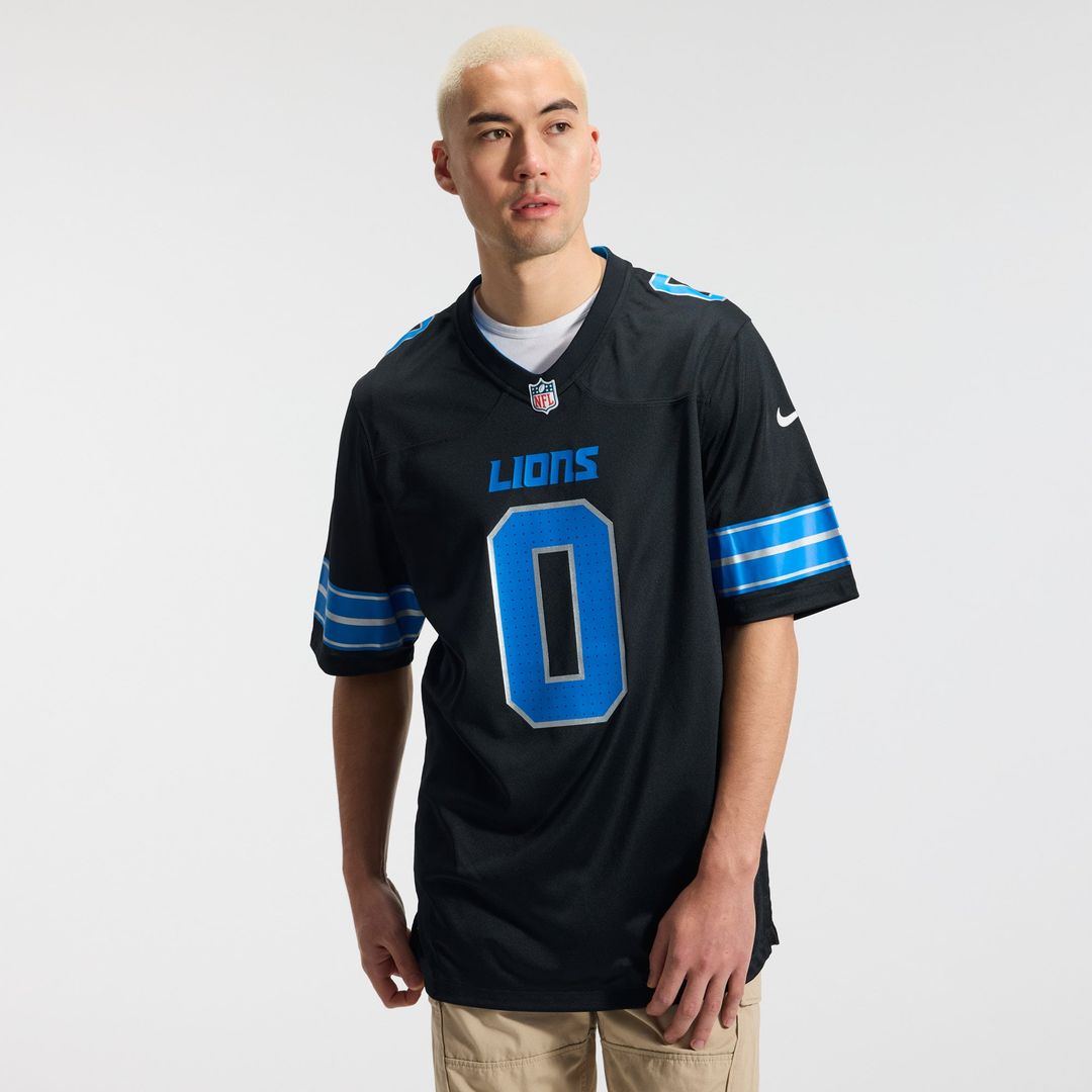 Jahmyr Gibbs Detroit Lions 2nd Alternate Game Player Jersey - Black