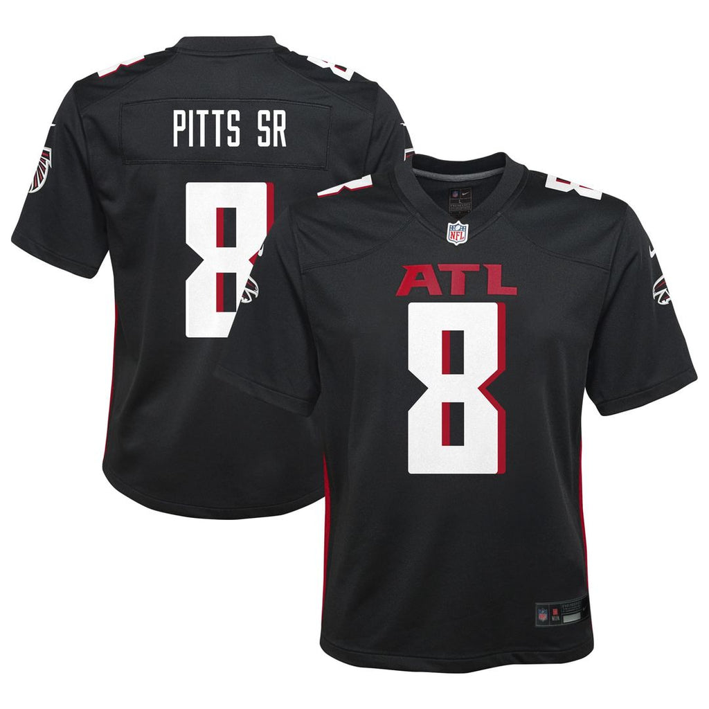 Kyle Pitts Sr. Atlanta Falcons Youth Game Jersey - Black