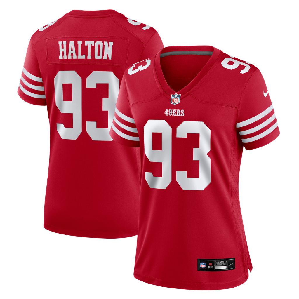 Gracen Halton San Francisco 49ers Women's Team Game Jersey - Scarlet