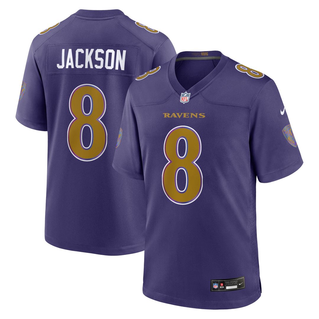Lamar Jackson Baltimore Ravens Alternate Game Jersey - Purple