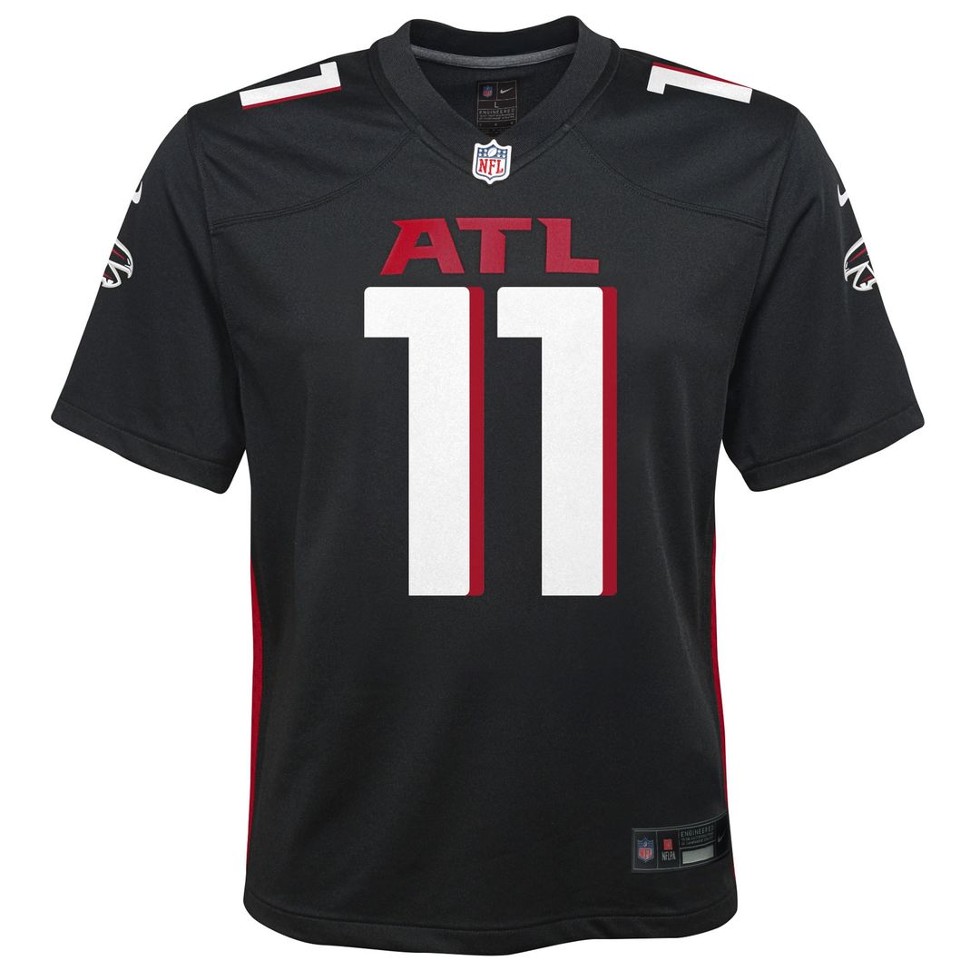 Jalon Walker Atlanta Falcons Youth Team Game Jersey - Black