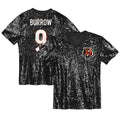 Joe Burrow Cincinnati Bengals Girls Youth Sequin V - Neck Fashion Jersey - Black