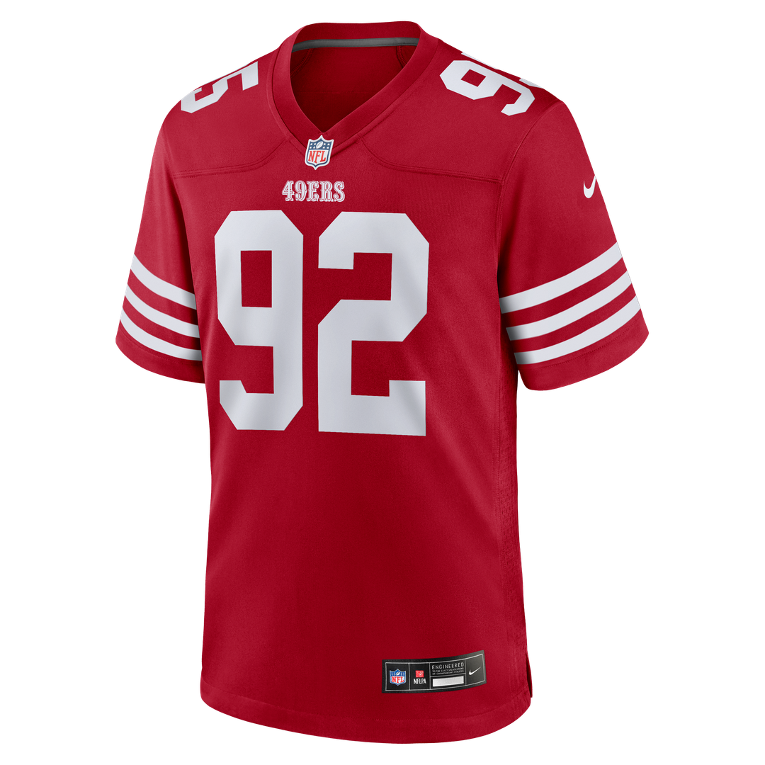 Alfred Collins San Francisco 49ers Team Game Jersey - Scarlet