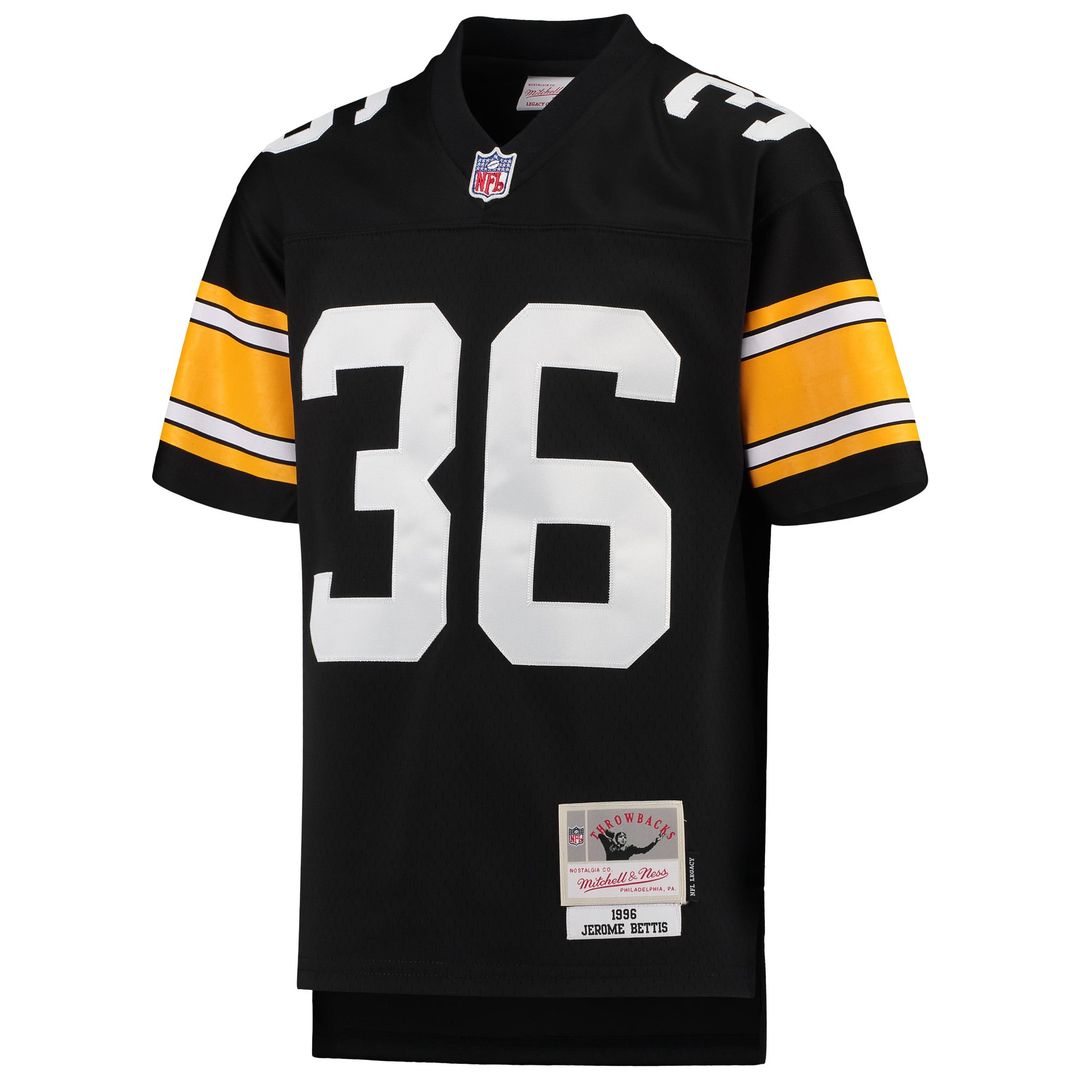 Jerome Bettis Pittsburgh Steelers Youth 1996 Legacy Retired Player Jersey - Black