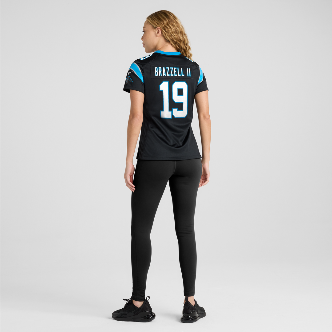 Chris Brazzell II Carolina Panthers Women's Team Game Jersey - Black