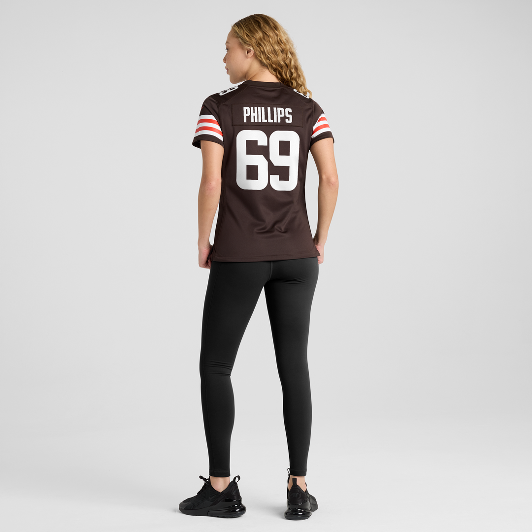Tyre Phillips Cleveland Browns Women's Team Game Jersey - Brown