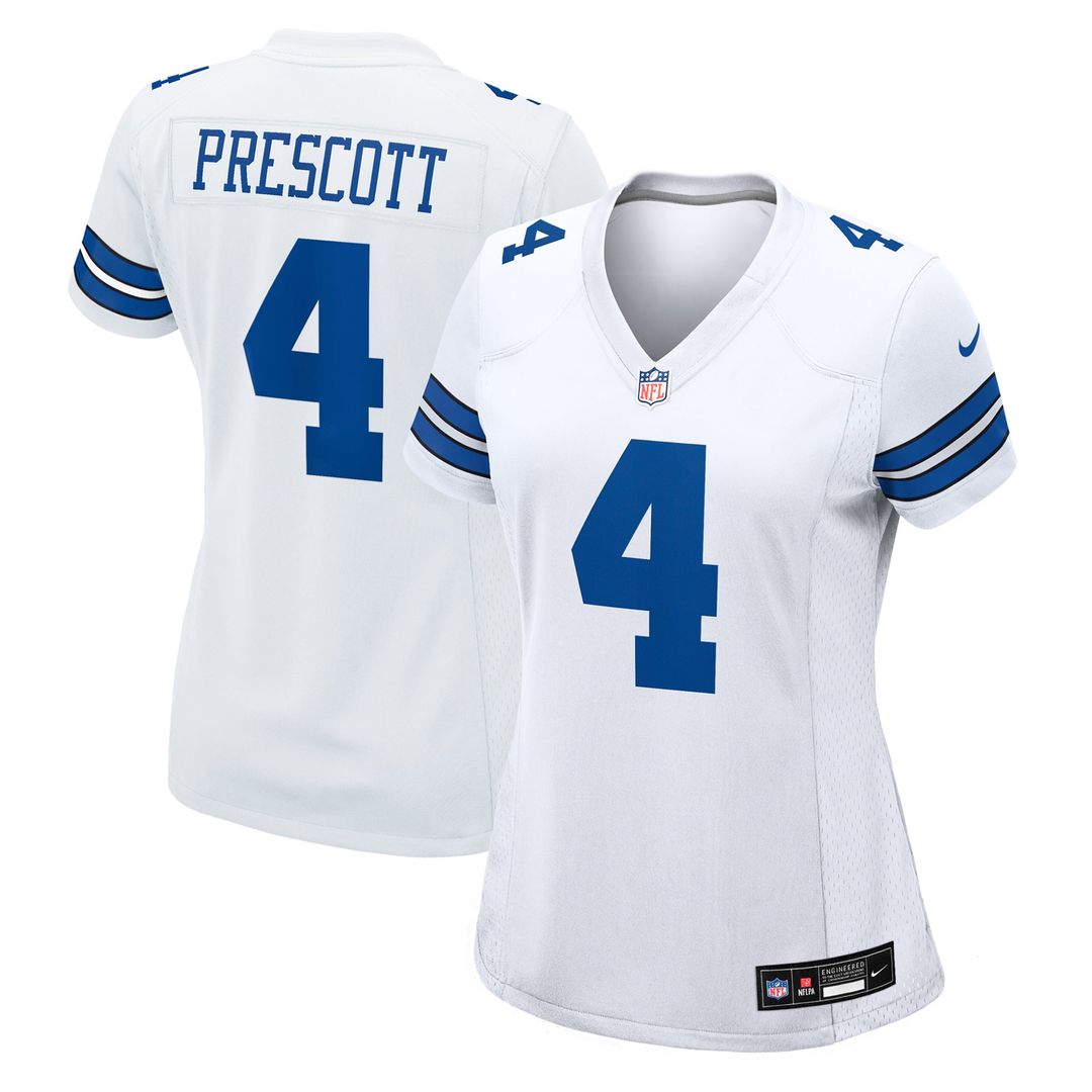 Dak Prescott Dallas Cowboys Women's Alternate Game Team Jersey - Navy